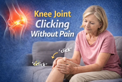 knee joint clicking without pain