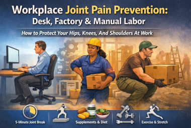 workplace joint pain prevention hips knees shoulders